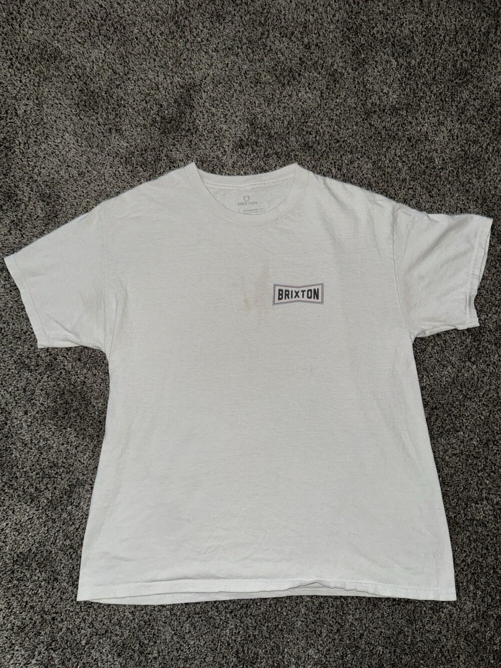 White Brixton Tee